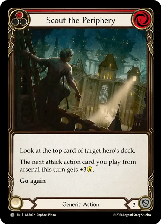 (022) Flesh & Blood TCG Armory Deck: Azalea Single: Scout the Periphery (Red) (Regular)  Common