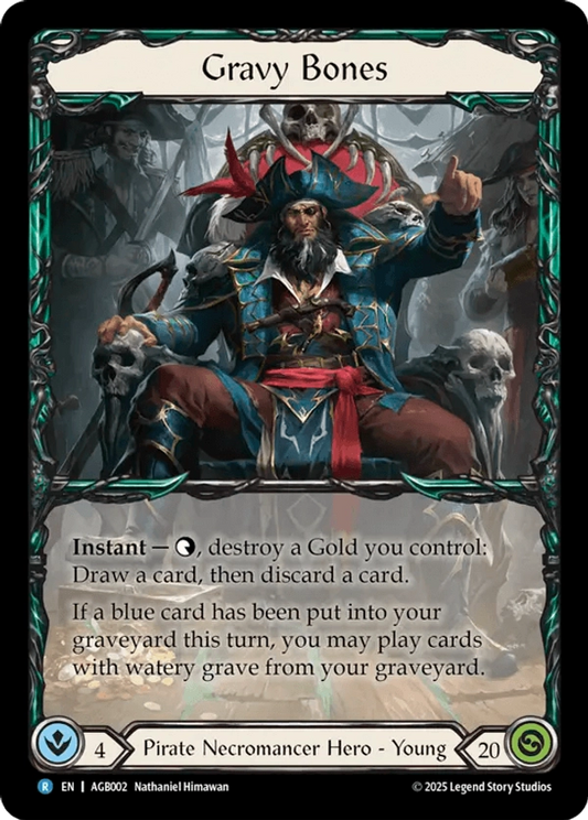 (002) Flesh & Blood TCG Armory Deck: Gravy Bones Single: Gravy Bones (Rainbow Foil)  Rare