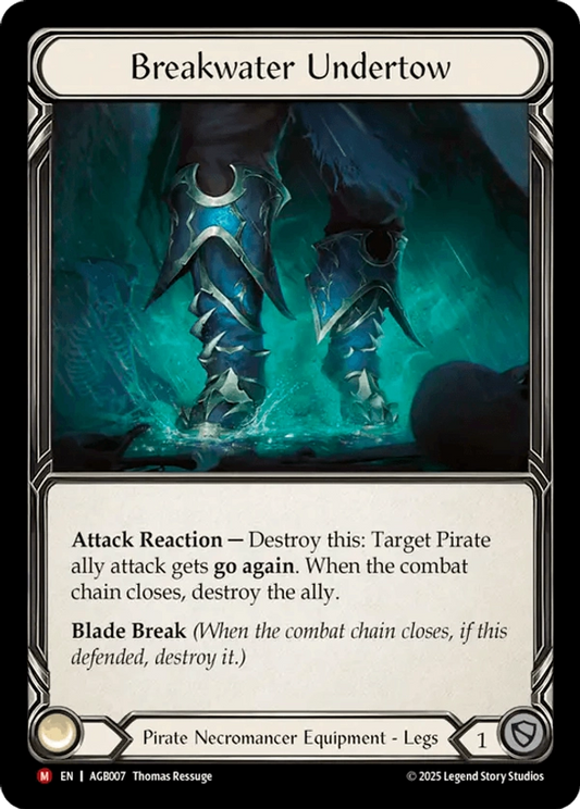 (007) Flesh & Blood TCG Armory Deck: Gravy Bones Single: Breakwater Undertow (Rainbow Foil)  Majestic