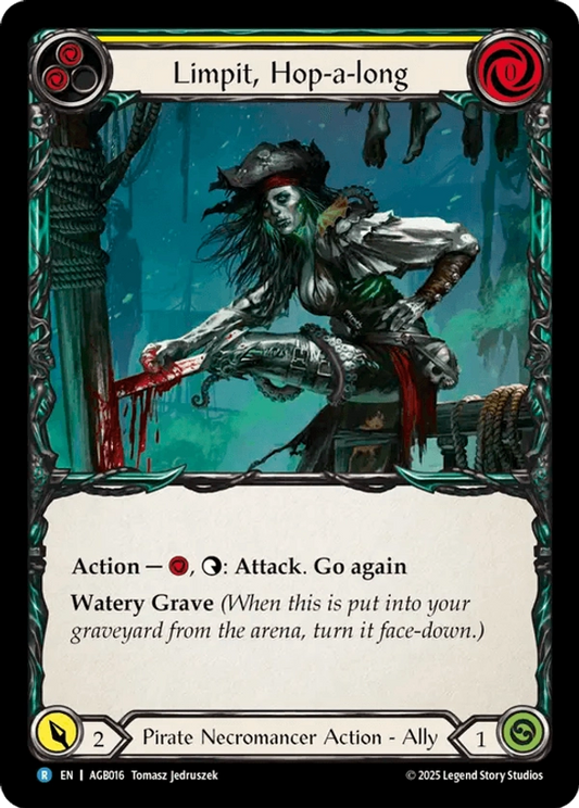 (016) Flesh & Blood TCG Armory Deck: Gravy Bones Single: Limpit, Hop-a-long (Regular)  Rare