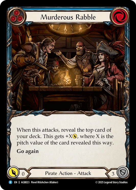 (023) Flesh & Blood TCG Armory Deck: Gravy Bones Single: Murderous Rabble (Regular)  Rare