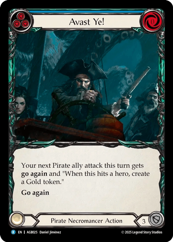(025) Flesh & Blood TCG Armory Deck: Gravy Bones Single: Avast Ye! (Regular)  Rare