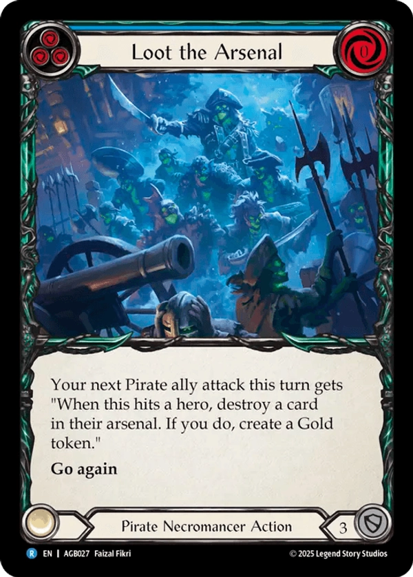 (027) Flesh & Blood TCG Armory Deck: Gravy Bones Single: Loot the Arsenal (Regular)  Rare