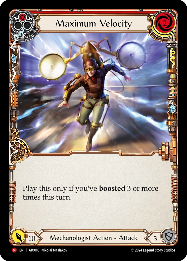 (010) Flesh & Blood TCG Armory Deck: Dash I/O Single: Maximum Velocity (Regular)  Majestic