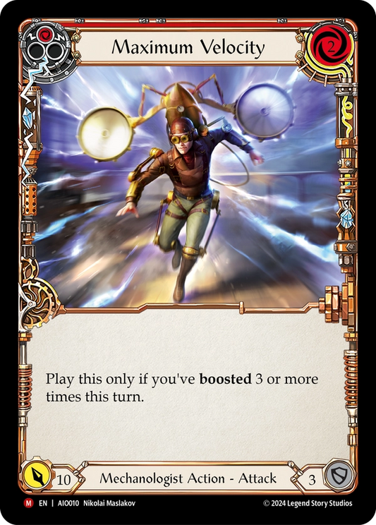 (010) Flesh & Blood TCG Armory Deck: Dash I/O Single: Maximum Velocity (Regular)  Majestic