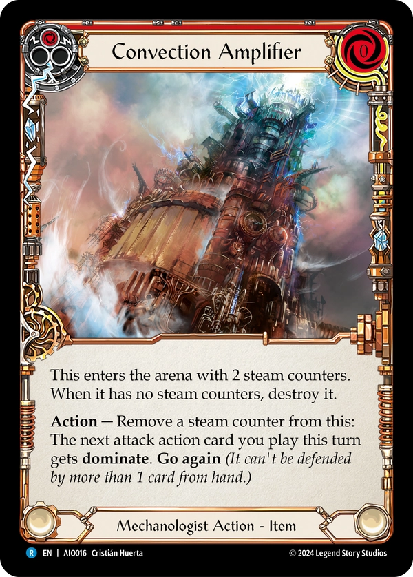 (016) Flesh & Blood TCG Armory Deck: Dash I/O Single: Convection Amplifier (Regular)  Rare