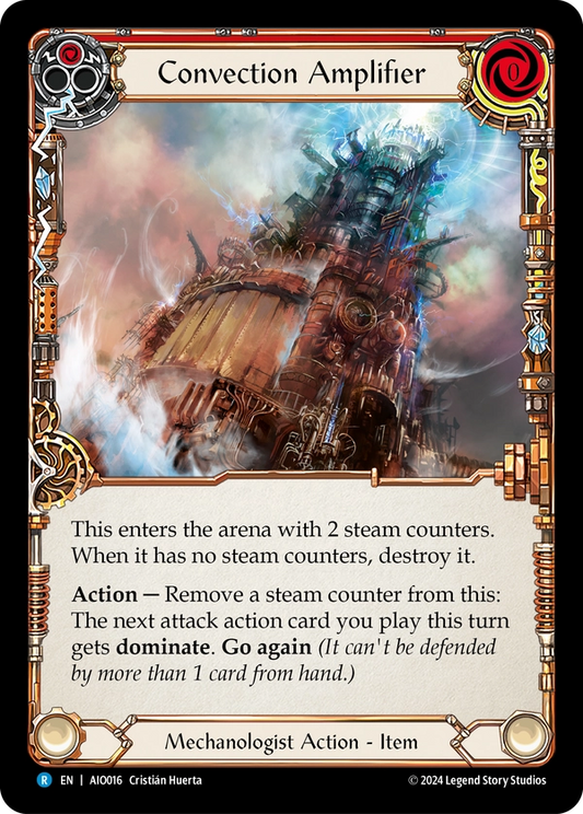 (016) Flesh & Blood TCG Armory Deck: Dash I/O Single: Convection Amplifier (Regular)  Rare