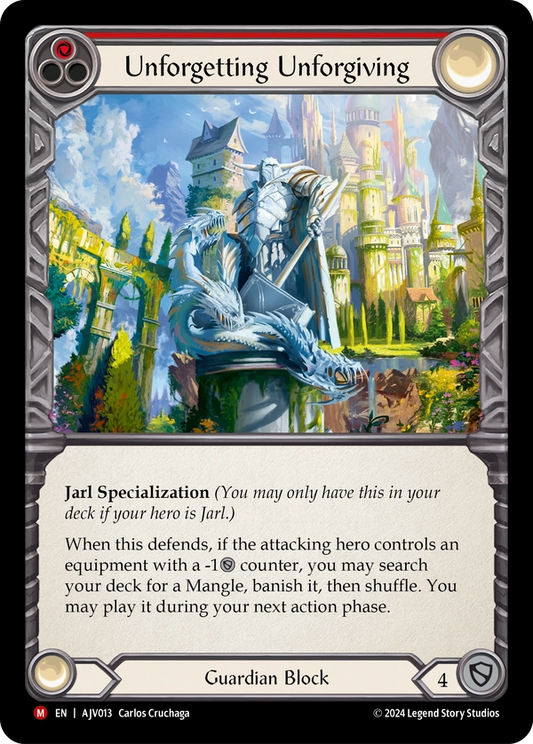 (013) Flesh & Blood TCG Armory Deck Origins: Jarl Vetreidi Single: Unforgetting Unforgiving (Regular)  Majestic