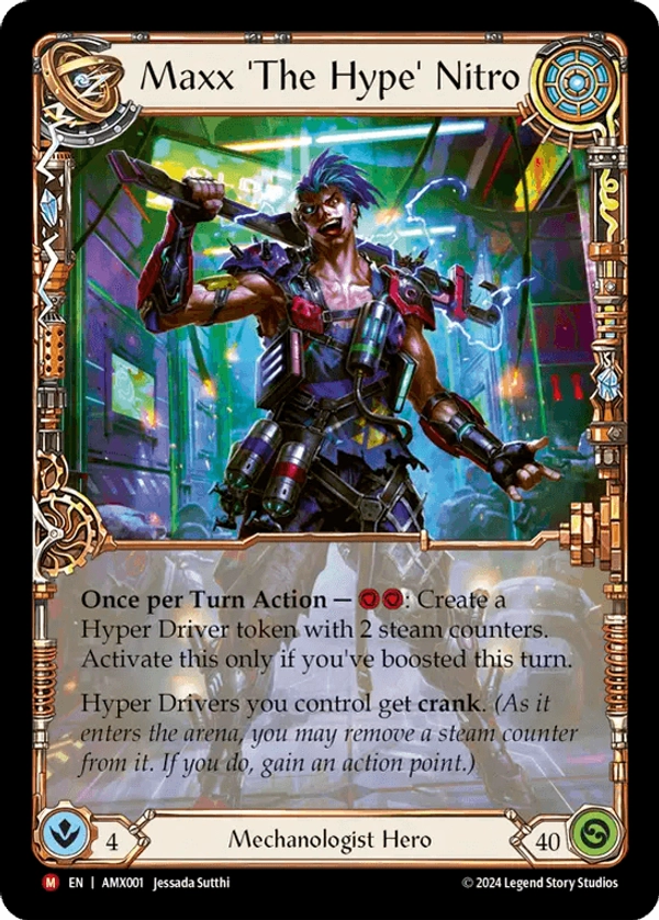 (001) Flesh & Blood TCG Armory Deck: Maxx Nitro Single: Maxx 'The Hype' Nitro (Regular)  Majestic