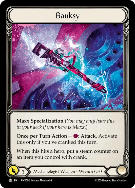 (002) Flesh & Blood TCG Armory Deck: Maxx Nitro Single: Banksy (Regular)  Common