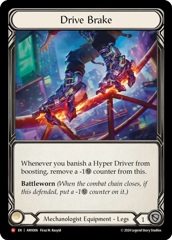 (006) Flesh & Blood TCG Armory Deck: Maxx Nitro Single: Drive Brake (Rainbow Foil)  Majestic