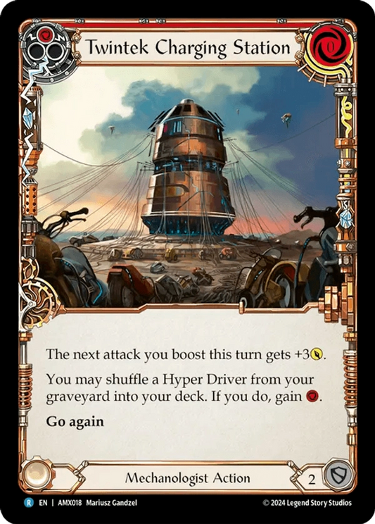 (018) Flesh & Blood TCG Armory Deck: Maxx Nitro Single: Twintek Charging Station (Regular)  Rare