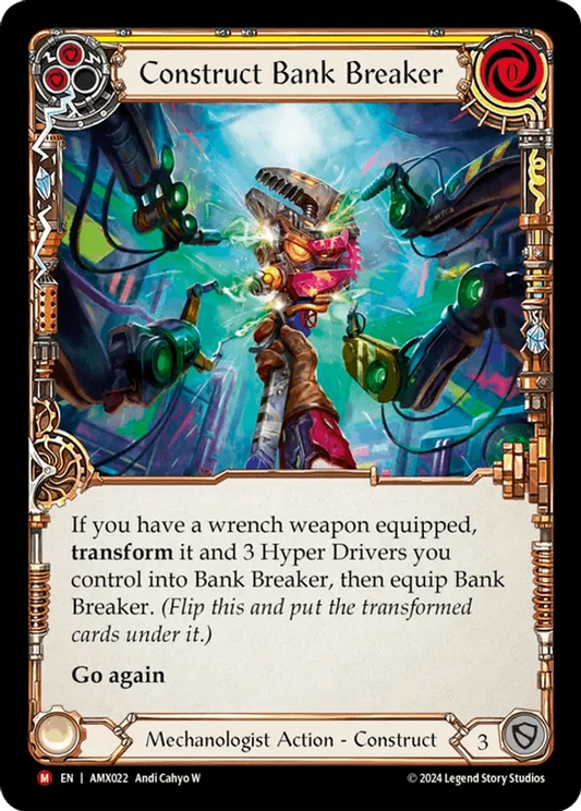 (022) Flesh & Blood TCG Armory Deck: Maxx Nitro Single: Construct Bank Breaker // Bank Breaker (Regular)  Majestic