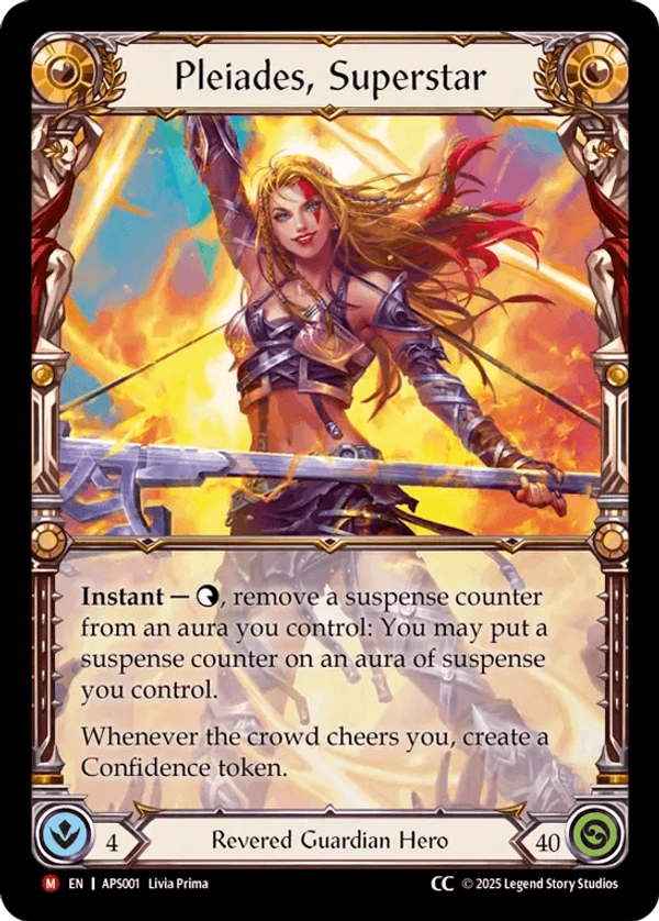 (001) Flesh & Blood TCG Armory Deck: Pleiades Single: Pleiades, Superstar (Regular)  Majestic