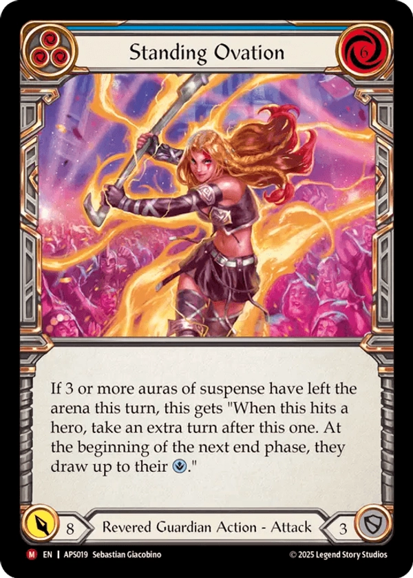 (019) Flesh & Blood TCG Armory Deck: Pleiades Single: Standing Ovation (Regular)  Majestic