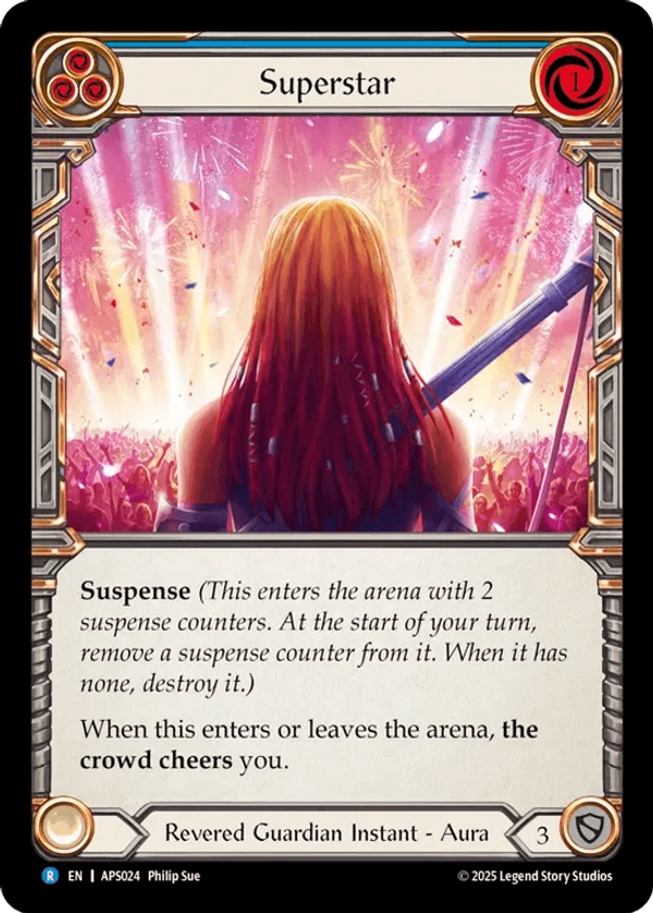 (024) Flesh & Blood TCG Armory Deck: Pleiades Single: Superstar (Regular)  Rare