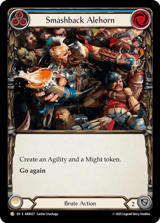 (027) Flesh & Blood TCG Armory Deck: Rhinar Single: Smashback Alehorn (Regular)  Common