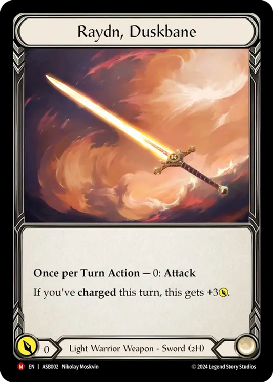 (002) Flesh & Blood TCG Armory Deck: Boltyn Single: Raydn, Duskbane (Regular)  Majestic