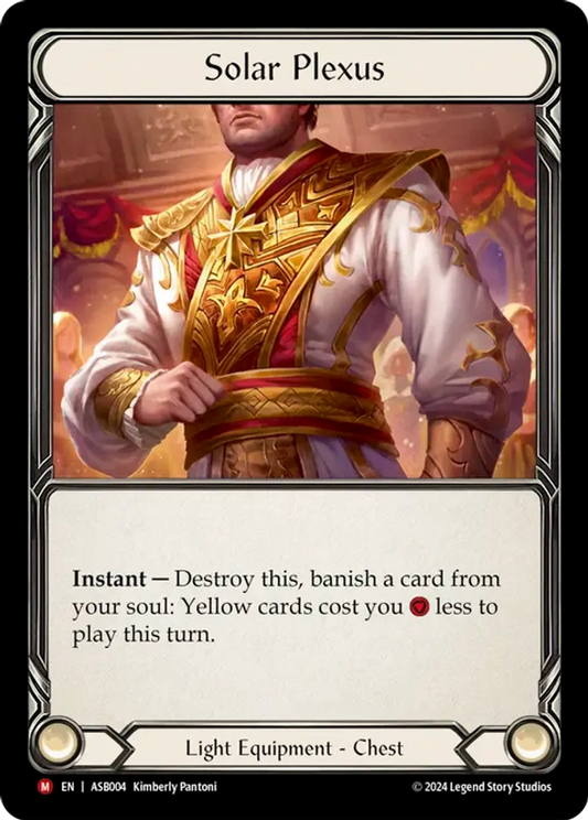 (004) Flesh & Blood TCG Armory Deck: Boltyn Single: Solar Plexus (Rainbow Foil)  Majestic