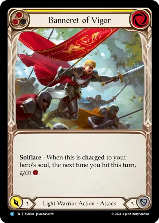 (018) Flesh & Blood TCG Armory Deck: Boltyn Single: Banneret of Vigor (Regular)  Rare
