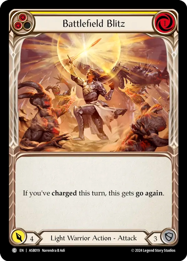 (019) Flesh & Blood TCG Armory Deck: Boltyn Single: Battlefield Blitz (Regular)  Common