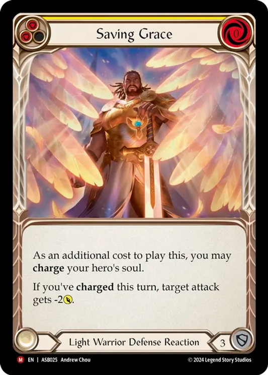 (025) Flesh & Blood TCG Armory Deck: Boltyn Single: Saving Grace (Regular)  Majestic