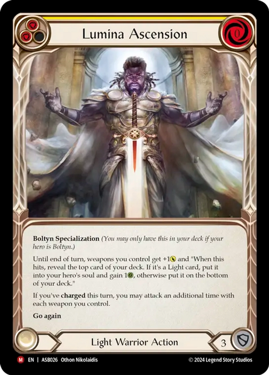 (026) Flesh & Blood TCG Armory Deck: Boltyn Single: Lumina Ascension (Regular)  Majestic