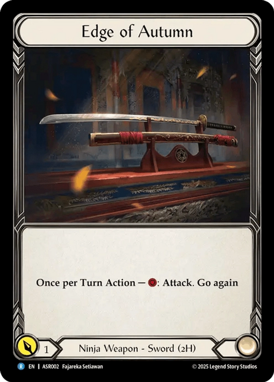 (002) Flesh & Blood TCG Armory Deck: Ira Single: Edge of Autumn (Regular)  Rare