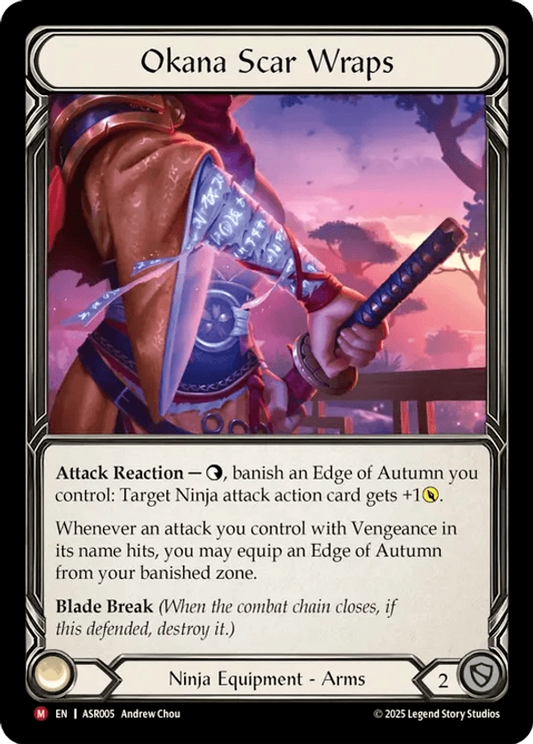 (005) Flesh & Blood TCG Armory Deck: Ira Single: Okana Scar Wraps (Rainbow Foil)  Majestic