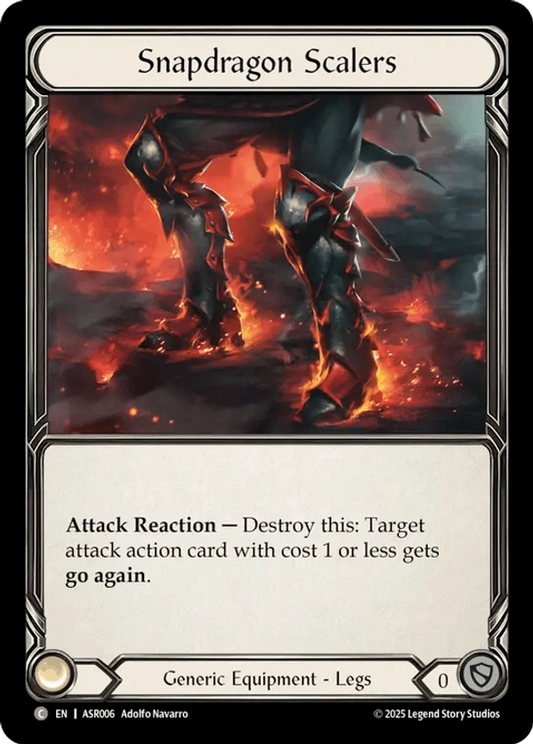 (006) Flesh & Blood TCG Armory Deck: Ira Single: Snapdragon Scalers (Regular)  Common