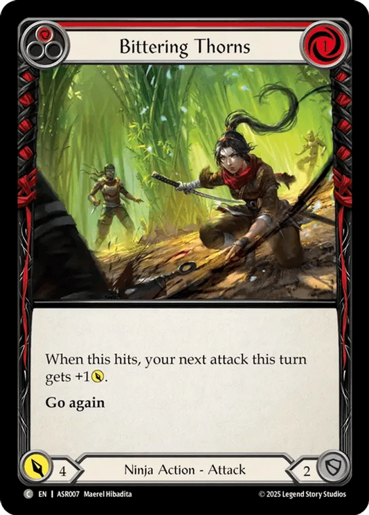(007) Flesh & Blood TCG Armory Deck: Ira Single: Bittering Thorns (Red) (Regular)  Common