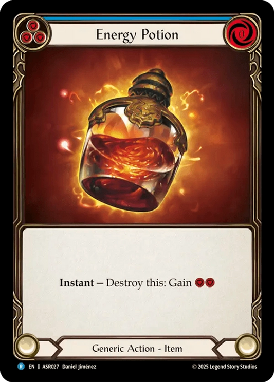 (027) Flesh & Blood TCG Armory Deck: Ira Single: Energy Potion (Regular)  Rare