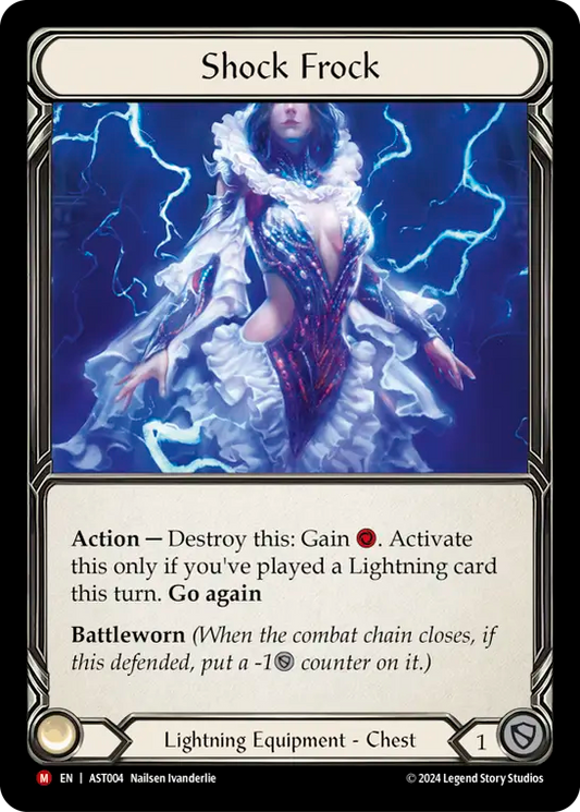 (004) Flesh & Blood TCG Armory Deck: Aurora Single: Shock Frock (Rainbow Foil)  Majestic
