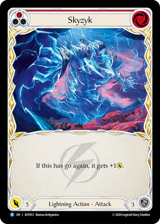 (013) Flesh & Blood TCG Armory Deck: Aurora Single: Skyzyk (Rainbow Foil)  Rare