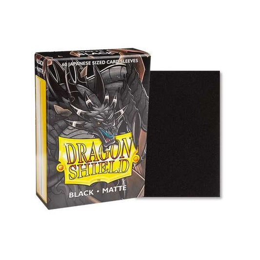 Dragon Shield Japanese Size Black 60 Matte Sleeves