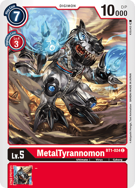 (BT1-024) Digimon TCG Release Special Booster v1.0 Single: MetalTyrannomon (BT1-024)  Common
