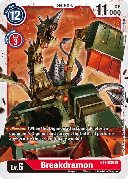 (BT1-026) Digimon TCG Release Special Booster v1.0 Single: Breakdramon (BT1-026)  Uncommon