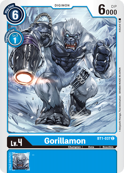 (BT1-037) Digimon TCG Release Special Booster v1.0 Single: Gorillamon (BT1-037)  Common