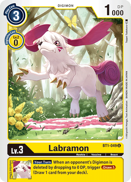 (BT1-049) Digimon TCG Release Special Booster v1.0 Single: Labramon (BT1-049)  Uncommon