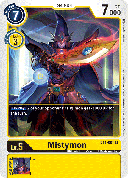(BT1-061) Digimon TCG Release Special Booster v1.0 Single: Mistymon (BT1-061)  Rare