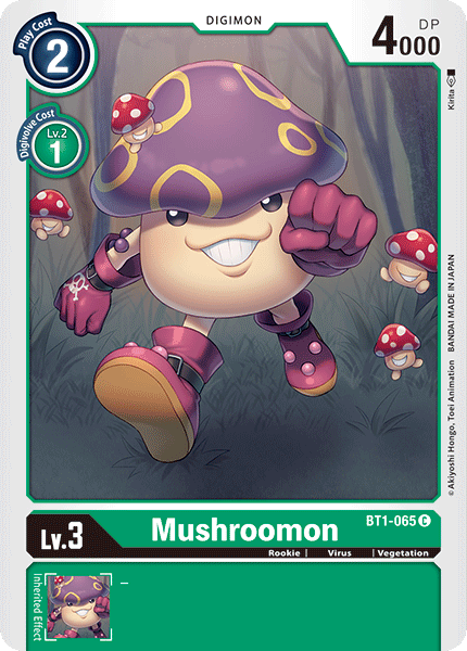 (BT1-065) Digimon TCG Release Special Booster v1.0 Single: Mushroomon (BT1-065)  Common