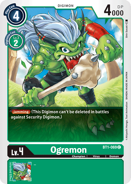 (BT1-069) Digimon TCG Release Special Booster v1.0 Single: Ogremon (BT1-069)  Common