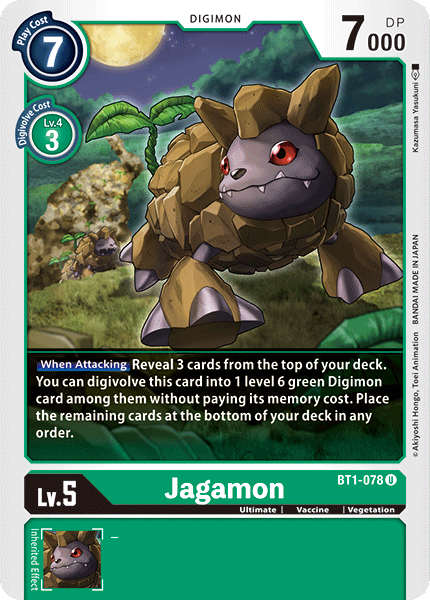 (BT1-078) Digimon TCG Release Special Booster v1.0 Single: Jagamon (BT1-078)  Uncommon