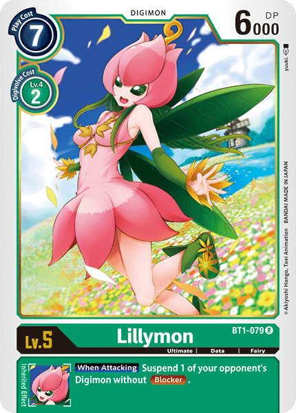 (BT1-079) Digimon TCG Release Special Booster v1.0 Single: Lillymon (BT1-079)  Rare