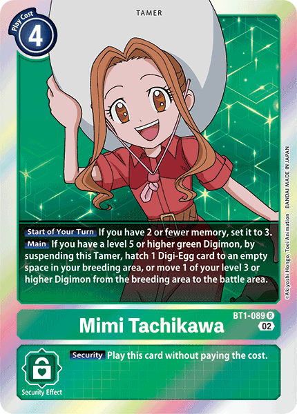 (BT1-089) Digimon TCG Resurgence Booster Single: Mimi Tachikawa (BT1-089)  Rare