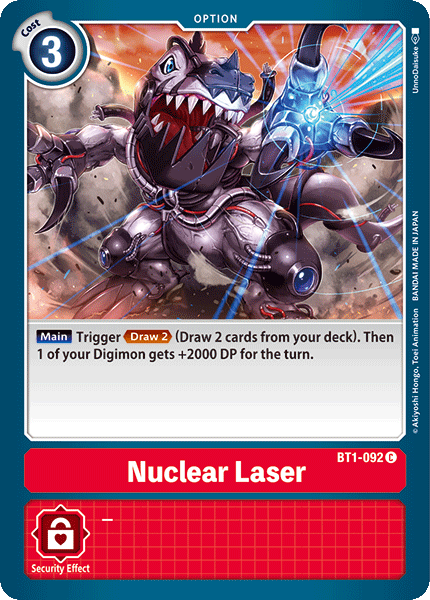 (BT1-092) Digimon TCG Release Special Booster v1.0 Single: Nuclear Laser (BT1-092)  Common