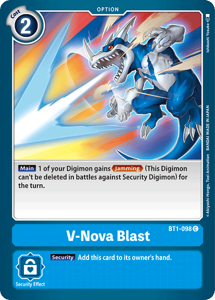 (BT1-098) Digimon TCG Release Special Booster v1.0 Single: V-Nova Blast (BT1-098)  Common