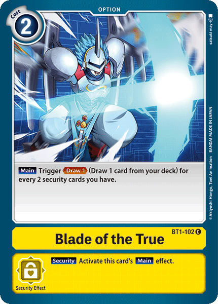 (BT1-102) Digimon TCG Release Special Booster v1.0 Single: Blade of the True (BT1-102)  Common