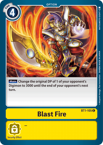 (BT1-105) Digimon TCG Release Special Booster v1.0 Single: Blast Fire (BT1-105)  Common