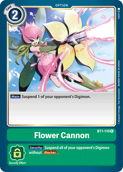 (BT1-110) Digimon TCG Release Special Booster v1.0 Single: Flower Cannon (BT1-110) (V.1)  Rare